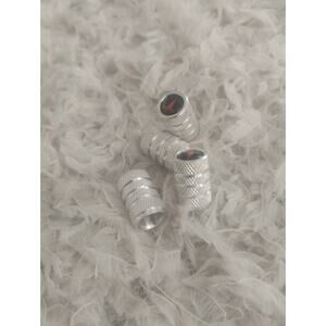 4x Silver Tire Valve Stem Caps for Tesla Model Aluminum Alloy Leakproof Car